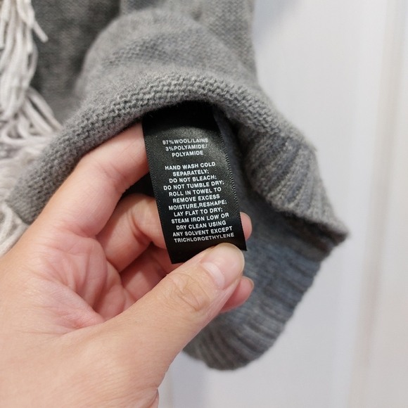 Lafayette 148 Wool Grey Pullover S/S Sweater - Picture 4 of 6